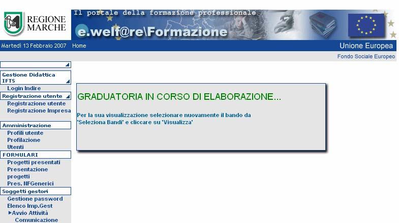 I tempi della procedura di calcolo dipendono dal numero di progetti e dal numero e