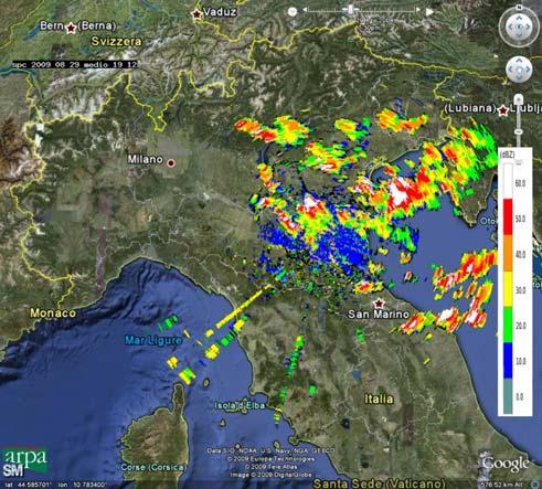 (interessato anche da fenomeni nella zona alpina e prealpina) e dell Emilia Romagna e