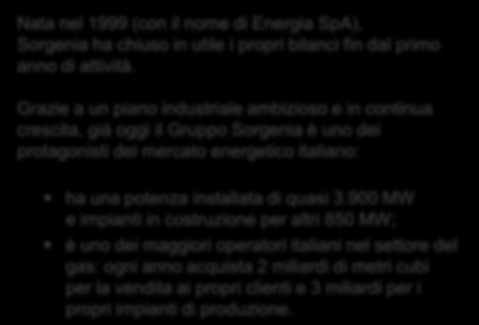 850 MW; è uno dei maggiori operatori