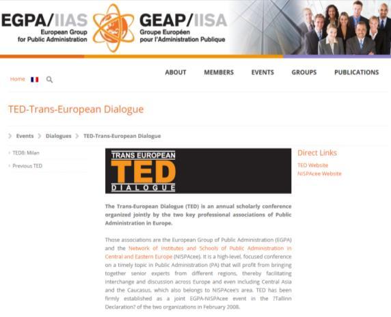 Focus: EGPA EU Group of Public Administration
