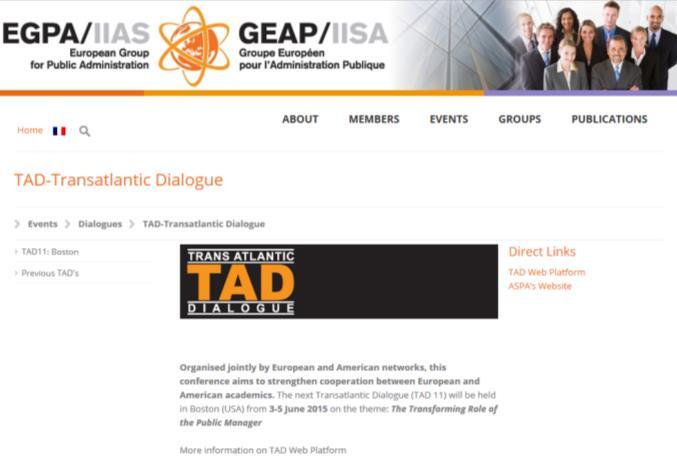 (TAD) with ASPA The Trans-European Dialogue
