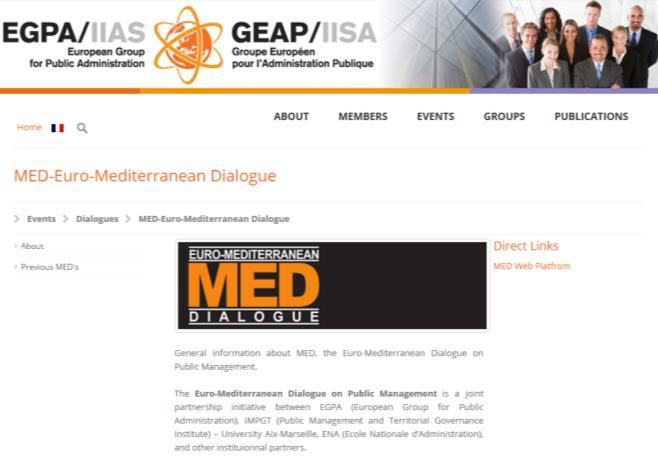 Dialogue (MED) with several institutions