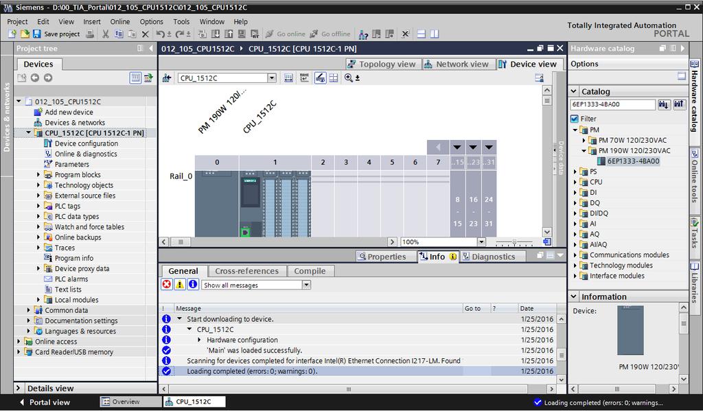 Nota: In Load preview (Anteprima di caricamento) dovrebbe essere visibile il simbolo su ogni riga sulla quale vengono eseguite operazioni.