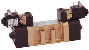 Elettrodistributori ISO 5599/1 5/ - 5/3 Taglia Serie 1000 Solenoide - Dierenziale - 5/ 105.5.3.6.M Peso gr.