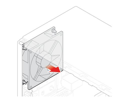 2. Rimuovere il coperchio del computer. Consultare la sezione "Rimozione del coperchio del computer" a pagina 17. 3. Rimuovere la mascherina anteriore.