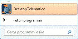 Dopo aver avviato il Desktop telematico, la prima operazione da