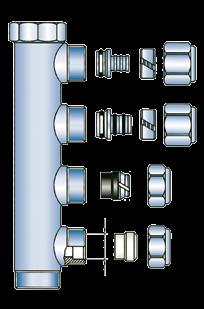 210 Adattatore per tubo di plastica Plastic tube adaptor Adaptador para tubo de plástico Ø 12x2-15x2,5-14x2-16x1,8 Ø 16x2-16x2,2-17x2 Spaccato con sede piana Flat seat Ø 16,1 1/2 210E 219E 220E Dado