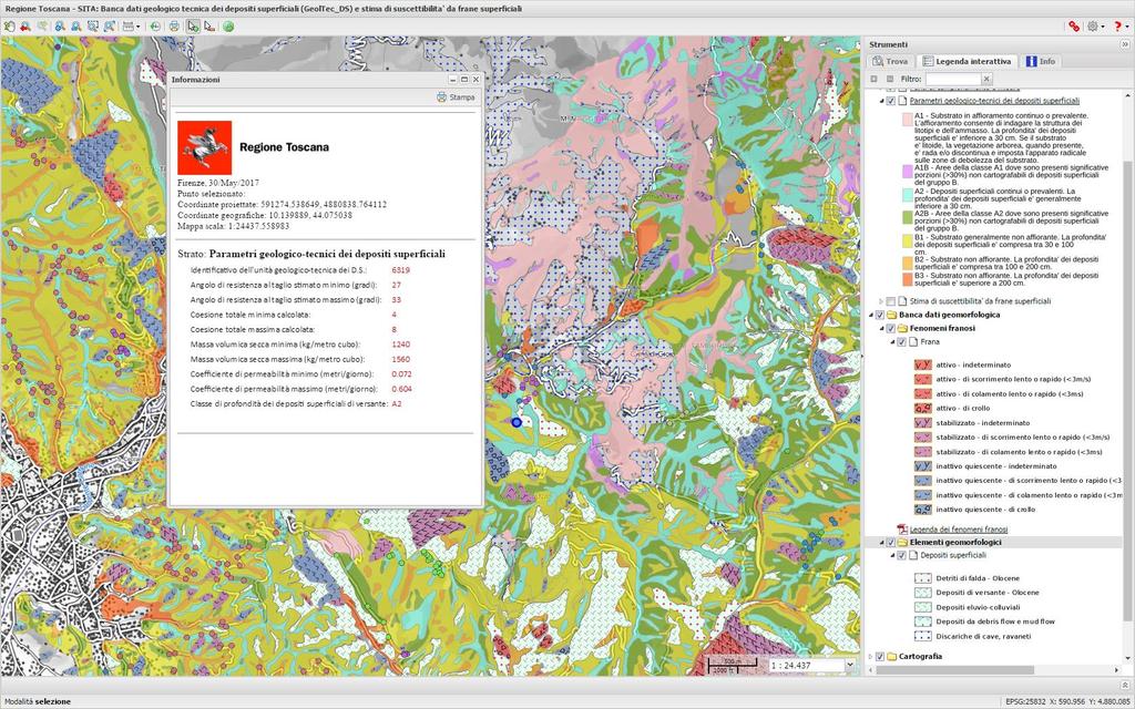 Portale Banca dati geologico tecnica dei depositi superficiali