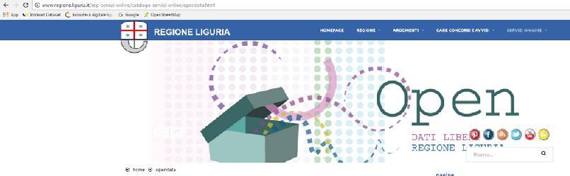 Lo sapevi che La Regione Liguria rende disponibili più di 500 Open Data