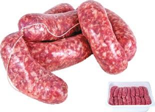 Carni scelte nazionali di spalla per il 30% e di pancetta per il restante 70%.