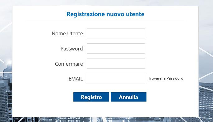 4.2 INSTALLAZIONE ACTIVE-X Prima di procedere alla registrazione dell account, è necessario scaricare ed installare active-x, cliccando su ActiveX Download.