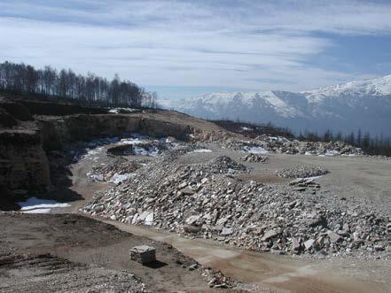 il Bacino minerario Leonardo da Vinci - il Monte Bracco produzione commerciale annua media: