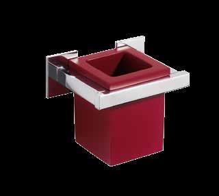 VA 28 * Porta sapone vetro vetrex e supporto in ottone cromato con cristalli Swarovski Vetrex glass soap-holder and chromium-plated brass support with Swarovski crystals VA 2 *