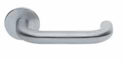 Slim Door lever handle with rosette and escutcheon Ultra Slim AC 5/USI