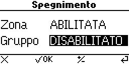 8. SPEGNERE UN GRUPPO E possibile suddividere l impianto in gruppi di sonde.