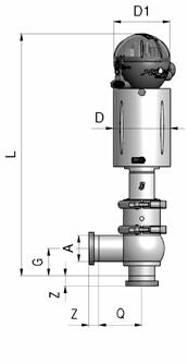 Dimensioni (mm) Dimensions (mm) BBYP BBYP BBYP deviatrice/divert S/S F/F M/G S/S 11850/2 A D D1 G H L L1 Q Z Z A 10 12x1 64 112 30 50 391 441 45 21 17 13x1.