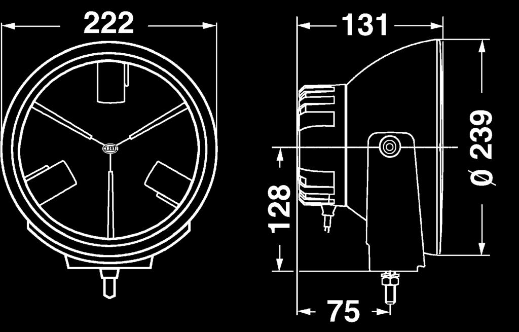 ECE 40) 1F8 011 002-001 NOVITÀ Luminator Compact LED