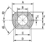 160 140 160 D mm 150 150 168 190 168 190 E mm 11 11 11 11 11 11 F mm 72 72 83 99 83 99 struttur a 0 R