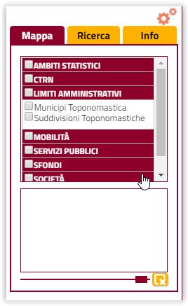 Ogni strato si sovrappone a quelli già presenti: selezionando uno strato e trascinandolo in su o in giù all interno della sezione Composizione è possibile variare la visualizzazione sulla mappa.