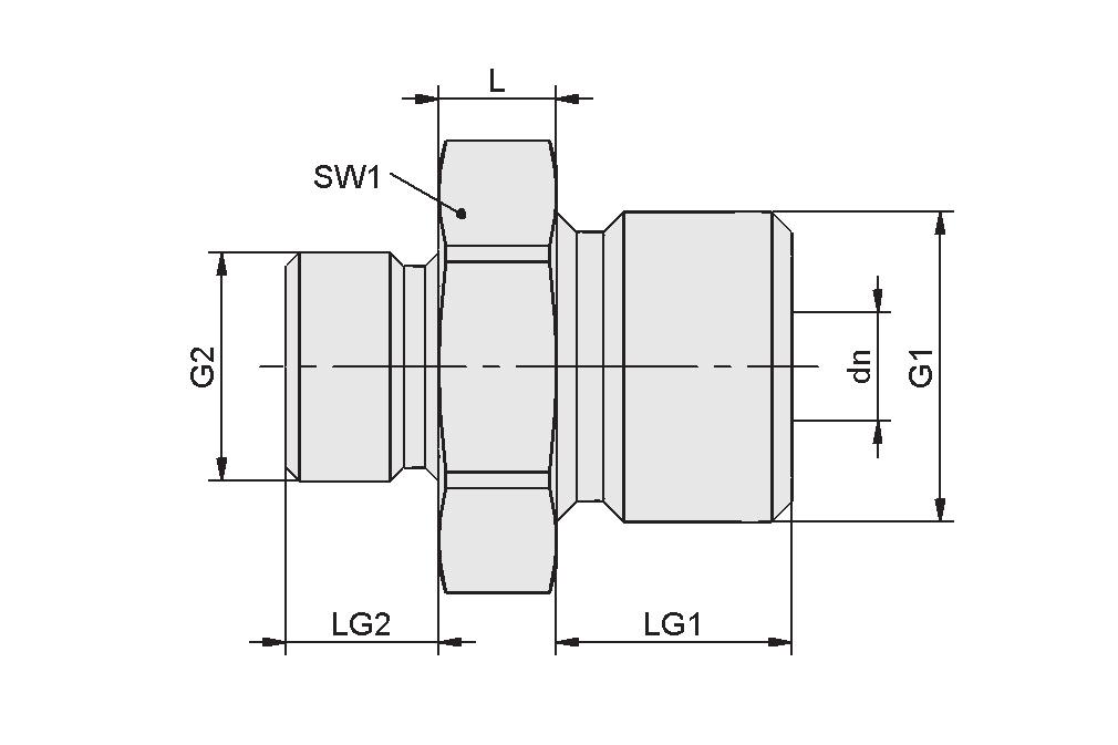 Dati di costruzione di RED-NIP ST Dk G1 Lk SW2 VRS-SB M5-AG ISKT O-Ring 8 M5-AG 5,0 2,5 3 VRS-SB G1/8-AG ISKT O-Ring 14 G1/8 -AG 5,5 3,5 5 VRS-SB G1/4-AG ISKT O-Ring 18 G1/4 -AG 7,5 4,5 6 VRS-SB