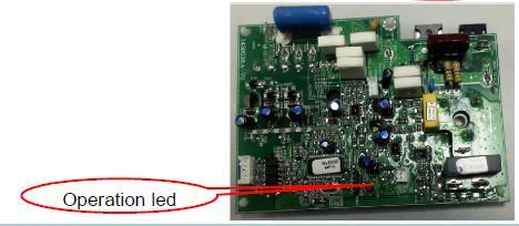 Sulla scheda DRIVE BOARD è presente un led che indica lo stato di funzionamento della stessa. LED acceso o lampeggiante anomalia ai moduli IPM e PFC; LED spento normale funzionamento 3.1.