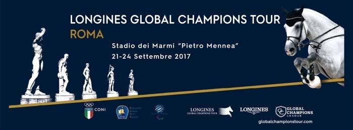 ROME GLOBAL CHAMPIONS NEWS / n. 5 _ 20 settembre 2017 LONGINES GLOBAL CHAMPIONS TOUR: DOMANI SI INIZIA Campo di partenti eccezionale per la terza edizione del Longines Global Champions Tour di Roma.