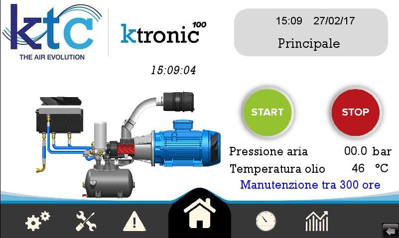 AVVISI MANUTENZIONE Il compressore riporta la dicitura di imminente manutenzione