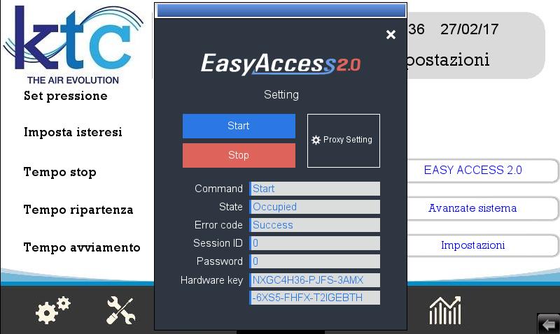 ATTIVAZIONE EASY ACCESS Dopo aver stabilito il tipo di acquisizione di indirizzo IP (vedi pag.