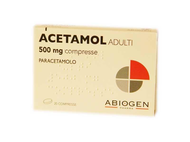 ACETAMOL ADULTI 500MG - 20 COMPRESSE Marchio: Abiogen Codice Min.