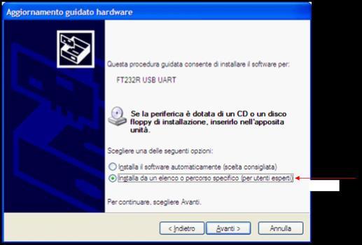 fig.10 Nella finestra Aggiornamento guidato hardware