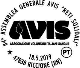 N. 316 RICHIEDENTE AVIS Nazionale SEDE DEL SERVIZIO: Palazzo dei Congressi Viale Virgilio, 17 47838 Riccione (RN) DATA: 18/05/2019 ORARIO: 8,45/14,15