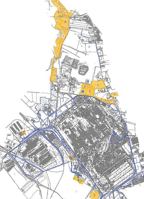 Aree Escluse: 15 aree per 276 ettari complessivi Aree Escluse 1 Descrizione area Area in Perimetro Sito Interesse Nazionale (SIN) di Taranto Area non in Perimetro SIN di Taranto H A Discarica Ex Cava