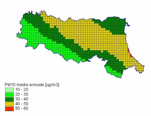 le zone più critiche POLVERI PM 10,PM 2.