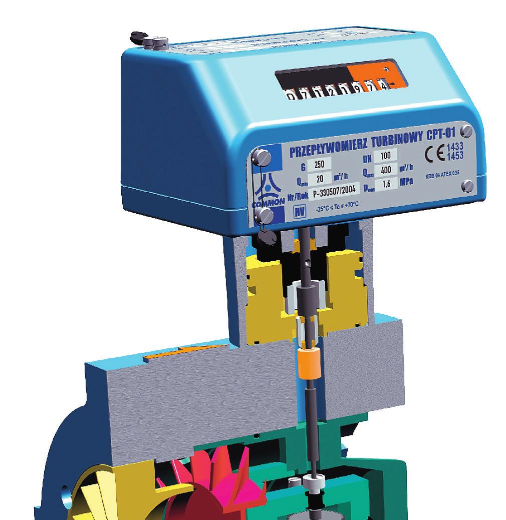 Descrizione Il misuratore a turbina sfrutta il principio della proporzionalità tra la quantità di gas che passa attraverso il contatore stesso e il numero di giri della turbina.