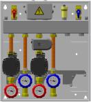 0 11/17 8 di 10 Schemi Impianto di riscaldamento con generatore a gas, modulo gestione zona riscaldamento