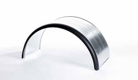 02.0 Parafanghi Interflex Zinc plated mudguards with rubber edge