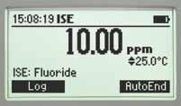 45) e 5 tamponi personalizzabili Manuale o automatica da -20.0 a 120.0 C ±2000 mv 0.1 mv ±0.2 mv ±2000 mv ISE - - - - da 1.00 x 10-7 a 9.99 x 10 10 unità di concentrazione 3 cifre significative; 0.