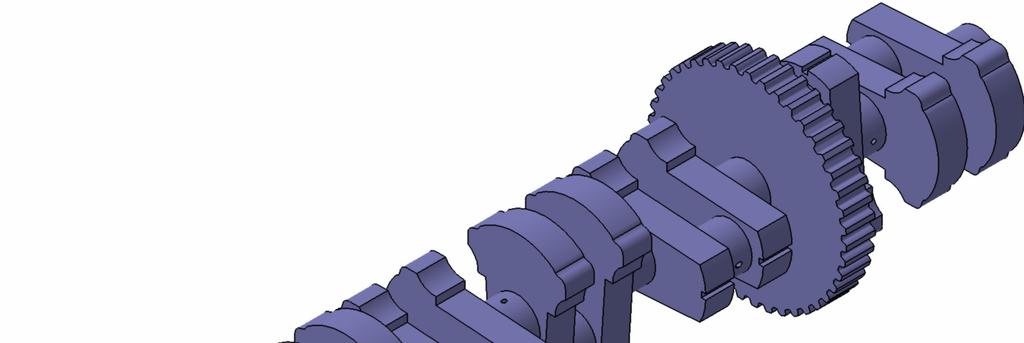 Albero di un 8 cilindri Boxer da 2cc Dimensionamento componenti albero: Diametro perno di manovella