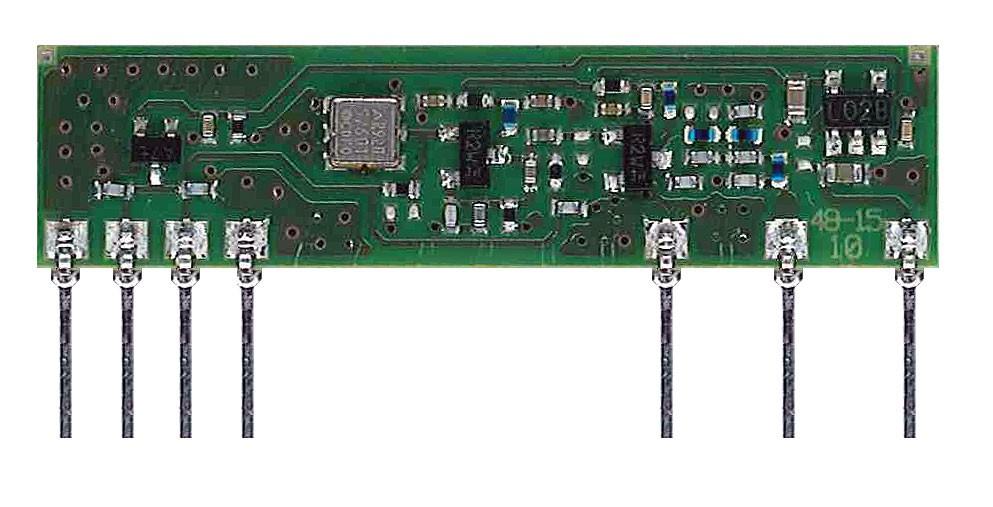 Trasmettitore Modulo trasmettitore SAW con uscita 5ohm per applicazioni con modulazione ON-OFF di una portante RF con dati digitali.