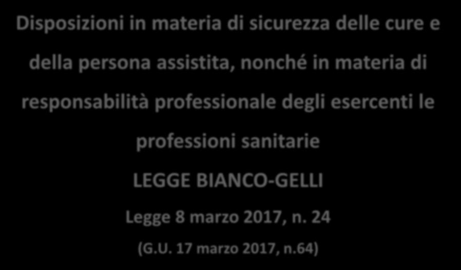 responsabilità professionale degli esercenti le professioni