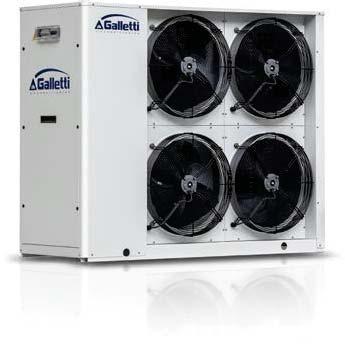 Motocondensanti MTE Unità motocondensanti da esterno Efficienza e compattezza per la climatizzazione commerciale Ventilatore assiale Compressore scroll R-0A R0A Refrigerante R-0A Solo freddo