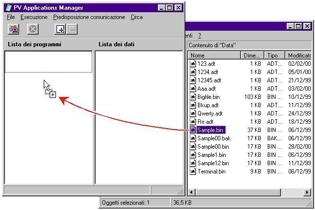 Installazione di un applicazione PV sul Pocket Viewer 4.