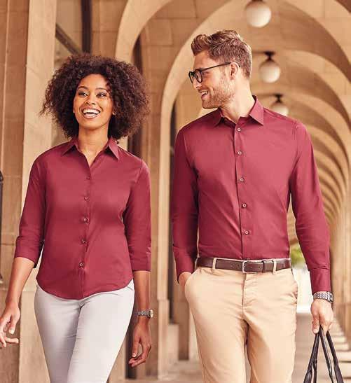 24 SHIRT/long sleeve JE993F Long Sleeve Shirt Stretch Top 90% cotone single jersey, 0% elastane. Camicia con collo e polsini in tessuto (come la 946F), fondo stondato, bottoni tono su tono.