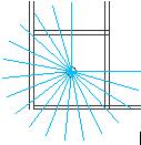 Clicca, seleziona la linea e premi Invio. 5. Clicca per selezionare il centro della serie polare. 6. Definisci il centro della serie polare al centro del cerchio e premi Invio.