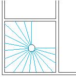 Utilizzando la stessa procedura, togli tutte le intersezioni della parete come in figura. Esempio 2: Linee di taglio Visualizza il layer Scala a chiocciola. 1. Ingrandisci sull'area della scala. 2. Sulla scheda Inizio, sul pannello Modifica, clicca.