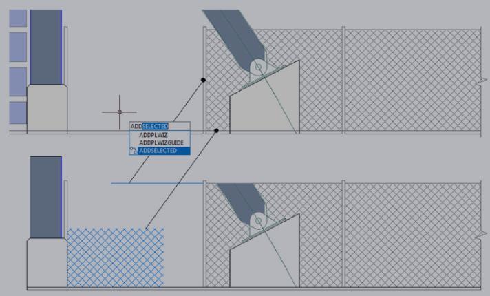 Retini GstarCAD 2018 permette di selezionare l ordine di visualizzazione di retini e campiture portandoli in secondo piano (dietro agli oggetti in primo