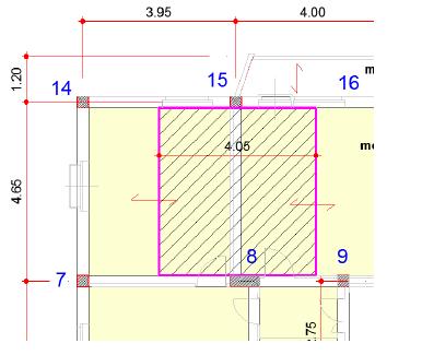 Prendiamo ad esempio la trave 8-15 - B =30 cm - Luce Trave L = 4.45 m pongo L=Lx1.05=4,67 - Peso proprio (ipotesi b=30 cm ; H=50 cm) Fd = 4.