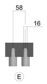 DIMENSIONI E PESI VERSIONE STANDARD G = livello minimo di arresto in funzionamento