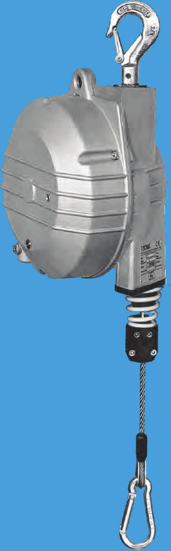 196 O 18 Opzione F Dispositivo Freno Il bilanciatore è provvisto di una frizione/freno che comanda l a velocità d i rotazione del tamburo.