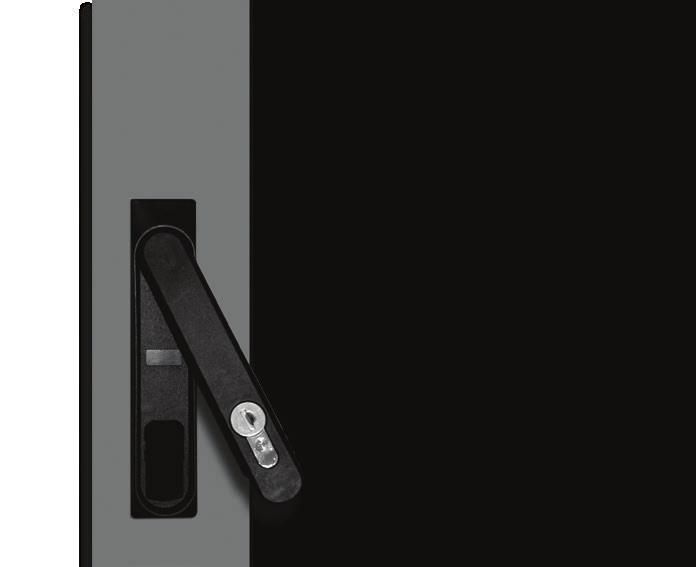 Maniglie e serrature Maniglie e sistemi di chiusura VERAK Le configurazioni Primary prevedono maniglia basculante con chiave manuale.